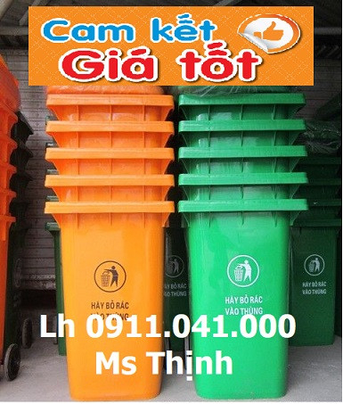 Phân phối thùng rác 60lit nhựa hdpe có 4 bánh xe lh 0911.041.000
