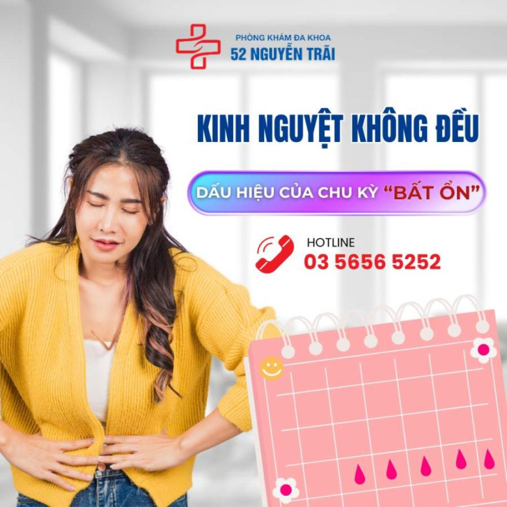Kinh nguyệt không đều, dấu hiệu chu kỳ bất ổn
