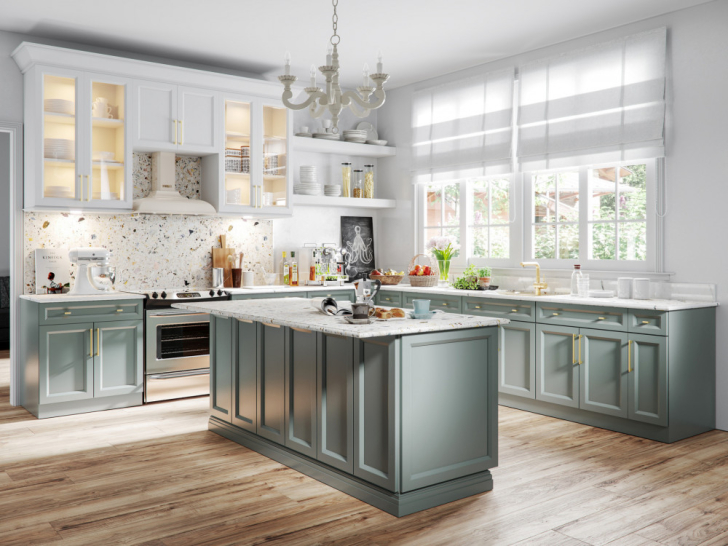 Tủ bếp đẹp: Hãy để hình ảnh tủ bếp đẹp và độc đáo này giúp bạn có thêm động lực để thiết kế căn bếp mơ ước của mình. Với thiết kế tối giản nhưng không kém phần tinh tế, tủ bếp này chắc chắn sẽ khiến bạn phải mê mẩn.