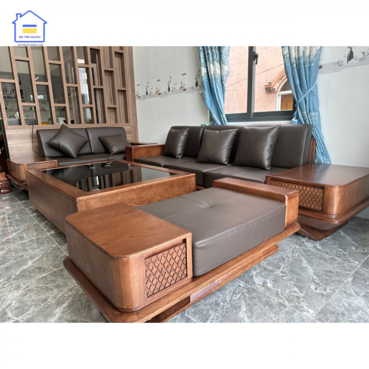 Sofa gỗ sồi cao cấp tại Gò Vấp