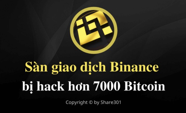 Sàn giao dịch tiền điện tử Binance bị hack hơn 7000 Bitcoin