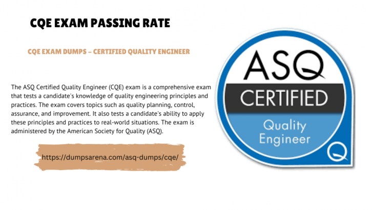 CQE Exam Passing Rate - Latest ASQ Dumps Training Course - Tacoce