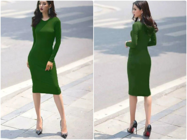 4 mẹo mặc đầm ôm body sang chảnh