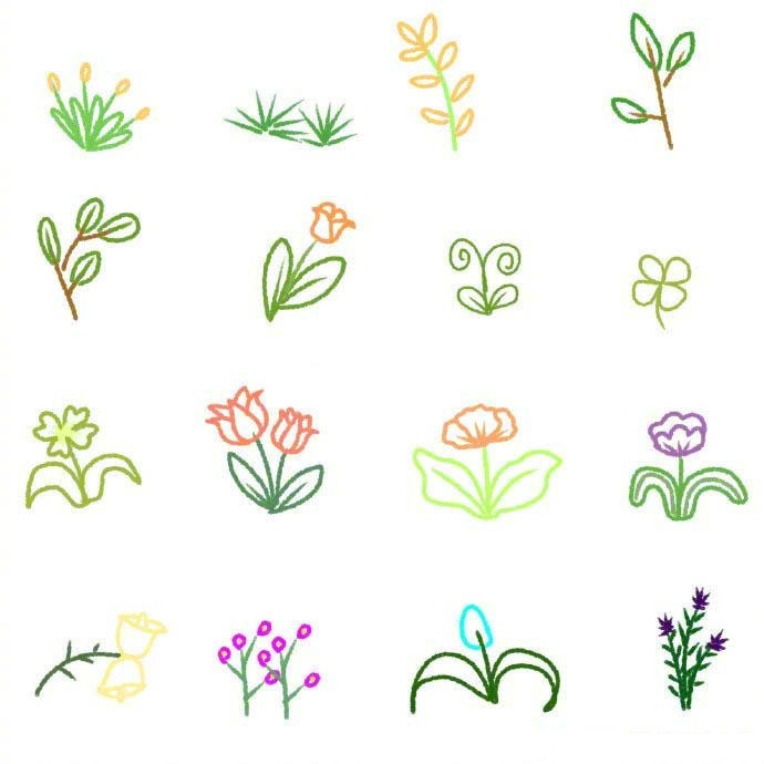 Cách vẽ 100 loài cây cối hoa lá siêu đơn giản - Nấm