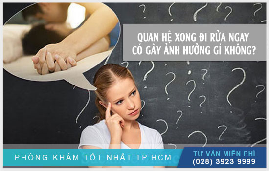 Có nên rửa vùng kín ngay sau quan hệ ?