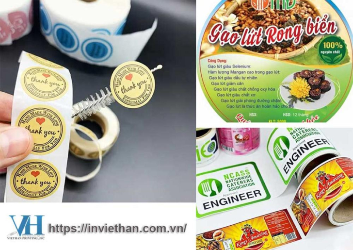 In tem nhãn thực phẩm số lượng lớn với giá ưu đãi