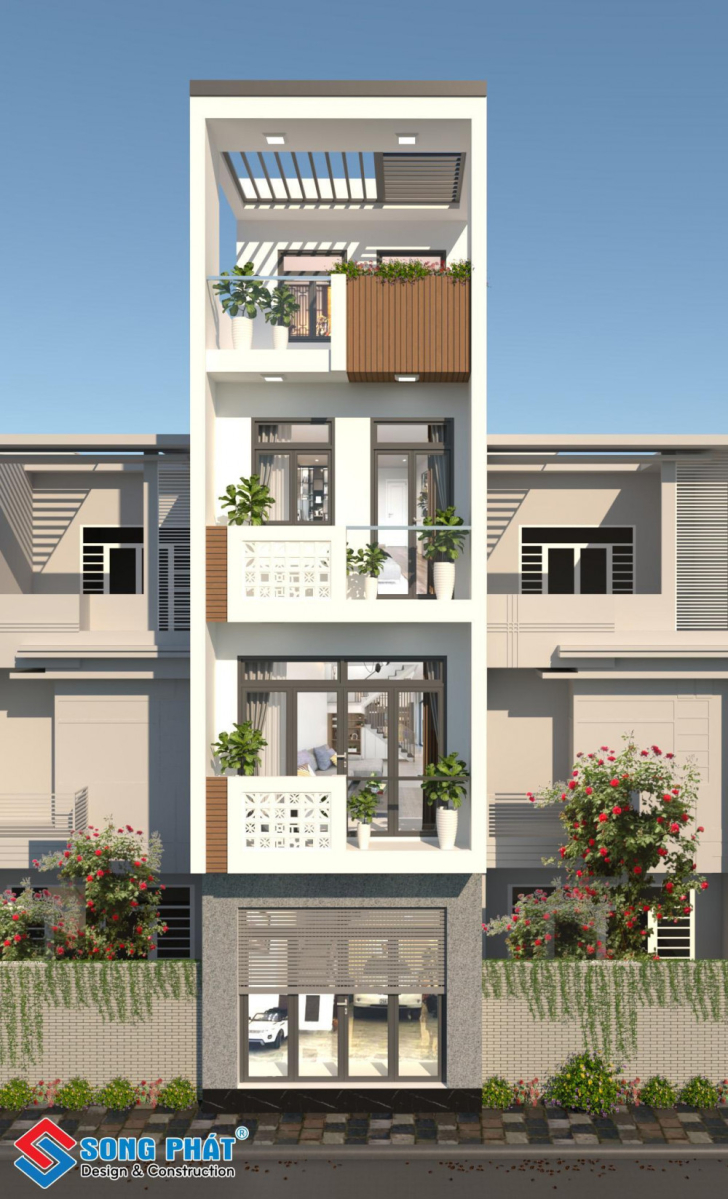 Nhà phố mặt tiền 4m – một ngôi nhà 3 tầng 1 tum đẹp 2020 - Xây ...