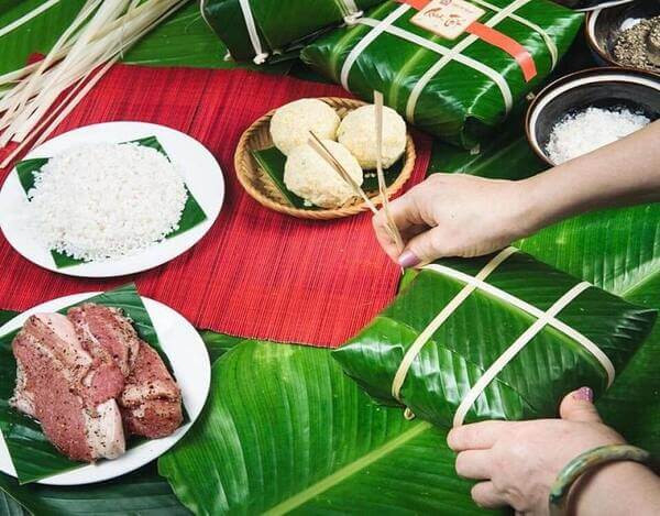 Cách gói bánh chưng, bánh tét xanh dẻo, đậm đà, thơm ngon
