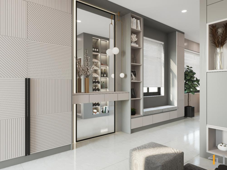 Thiết kế không gian nội thất đẳng cấp cho nhà phố 5 tầng