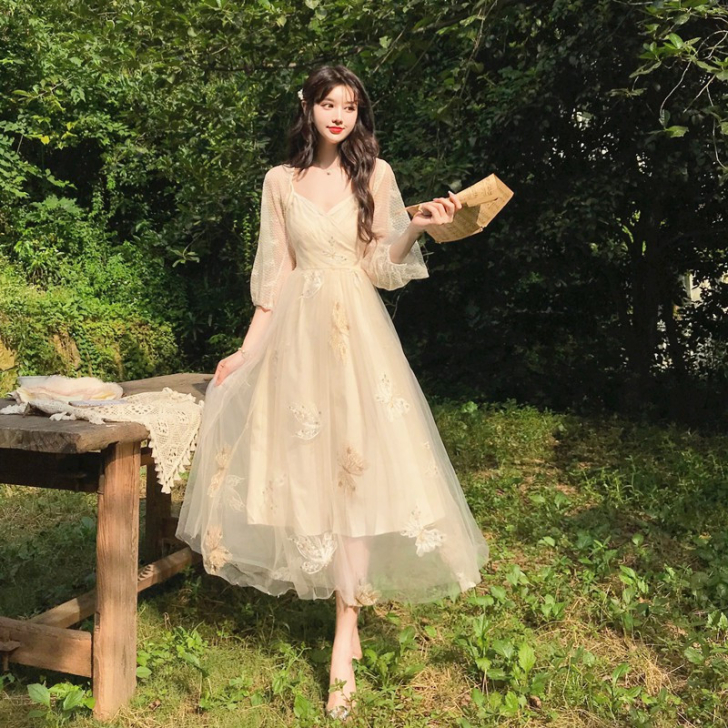 Váy Tiểu Thư TT01 Phối Voan Sang Chảnh Chất Umi Hàn Có Khoá Kéo - Đầm, váy  nữ | ThờiTrangNữ.vn