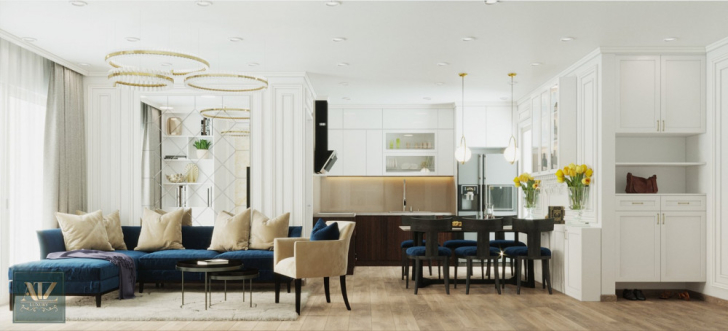 Chia sẻ kinh nghiệm thiết kế nội thất chung cư 72m2 đẹp hiện đại
