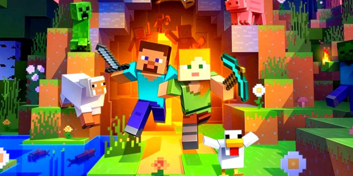 Ett urval av sota och roliga Minecraft malarbilder