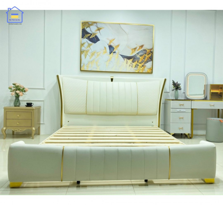 Giường ngủ gỗ sồi cao cấp tại Gò Vấp