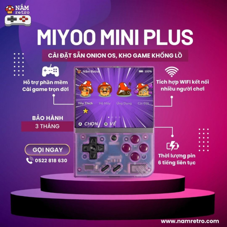 Máy điện tử 4 nút cầm tay - Nấm Retro Hướng Dẫn Cập Nhật Firmware cho Miyoo Mini Plus