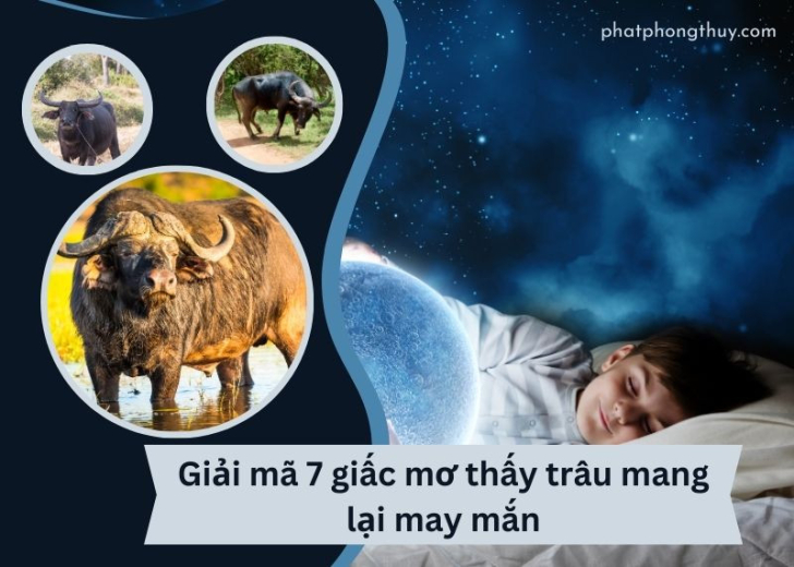 Giải mã 7 giấc mơ thấy trâu mang lại may mắn? Gợi ý con số may mắn?
