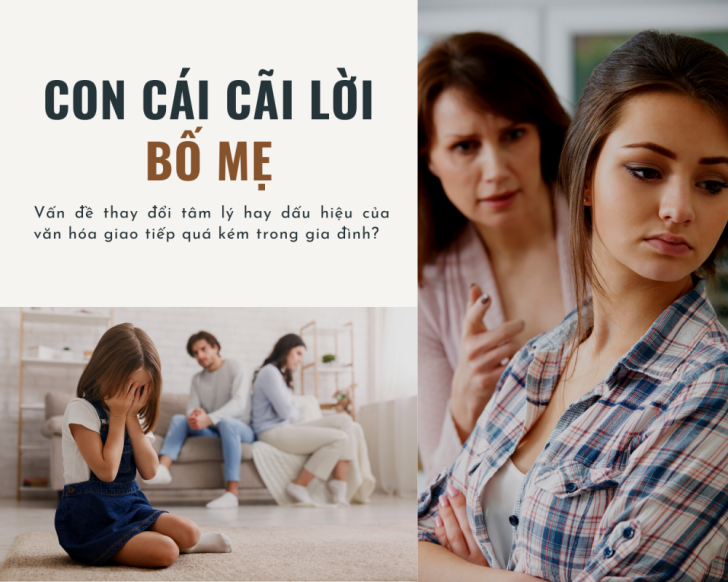 Con cái cãi lời - vấn đề của tâm lý thay đổi hay dấu hiệu của văn hóa giao tiếp quá kém trong gia đình?