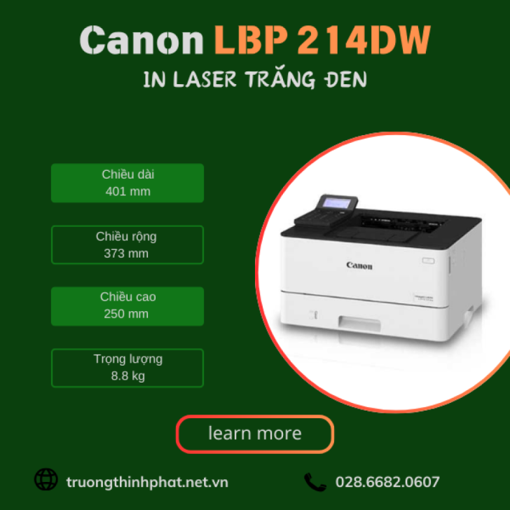 Review máy in Canon LBP 214DW laser đen trắng - TPPPreview