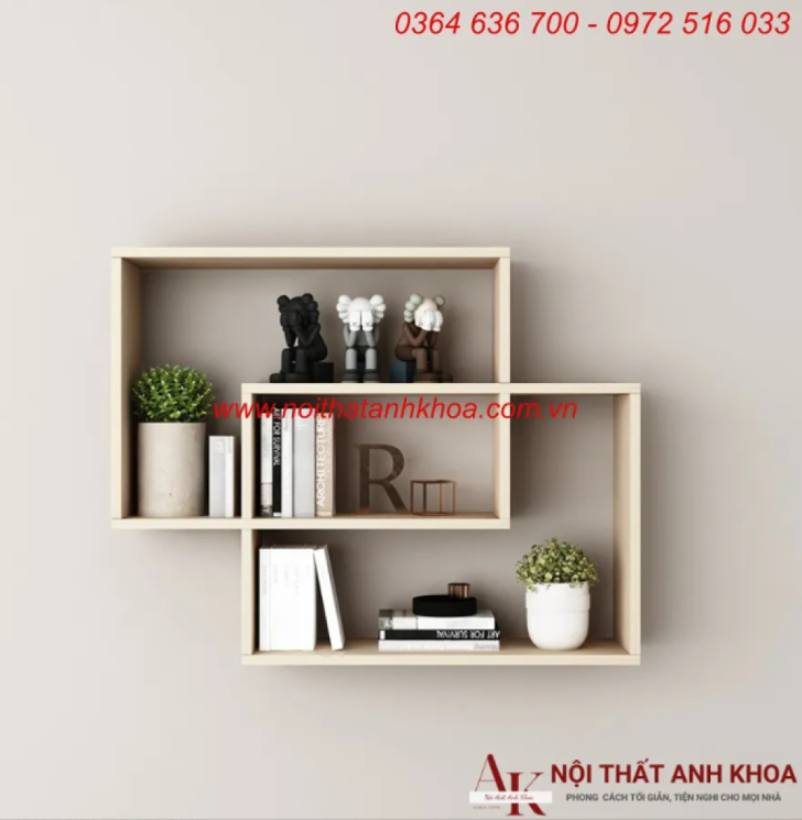 Kệ Sách Treo Tường Mini Gỗ MDF Đẹp Giá Tốt