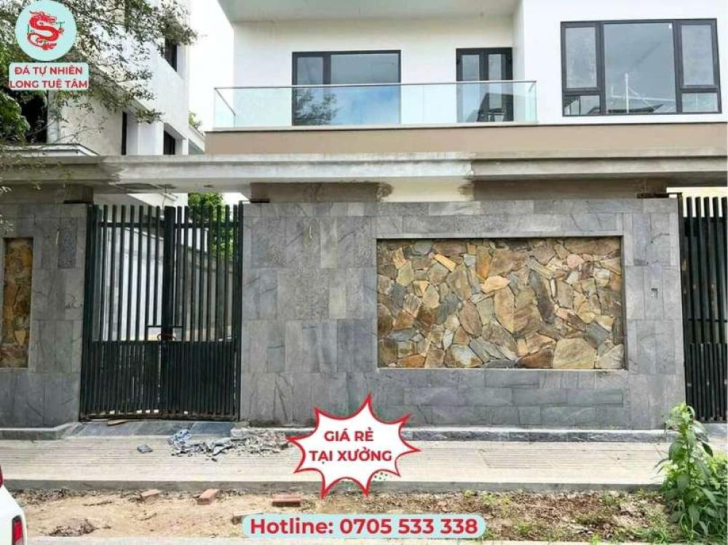 Đá ốp tường mặt tiền – Giải pháp thẩm mỹ và bền vững cho ngôi nhà hiện đại