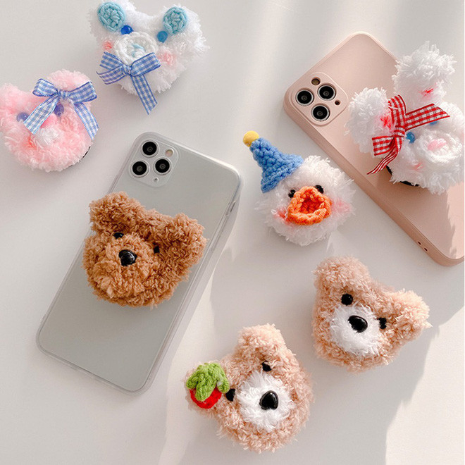 Nút đỡ điện thoại có cả hình thú bông siêu cute, giá chỉ từ 40k