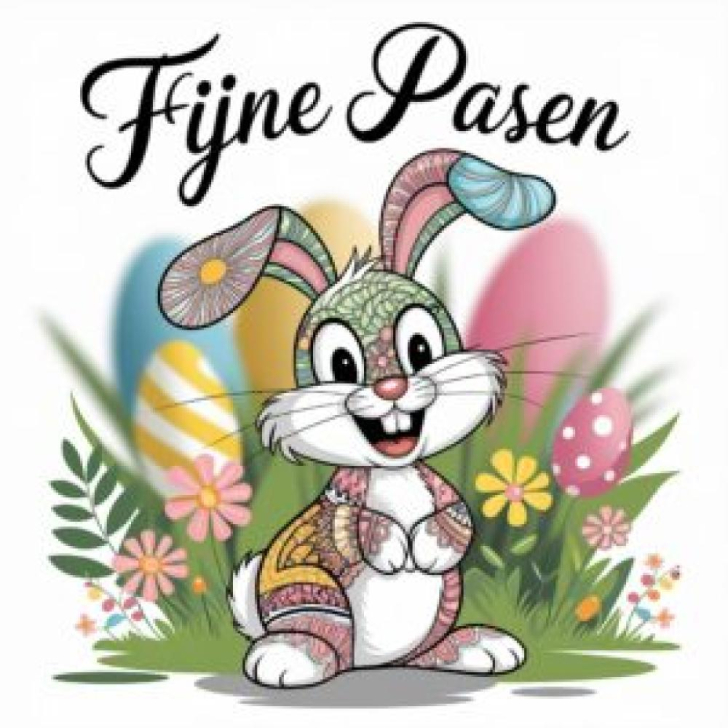 Paashaas kleurplaat – Vrolijk Pasen met kleurplezier voor kinderen!
